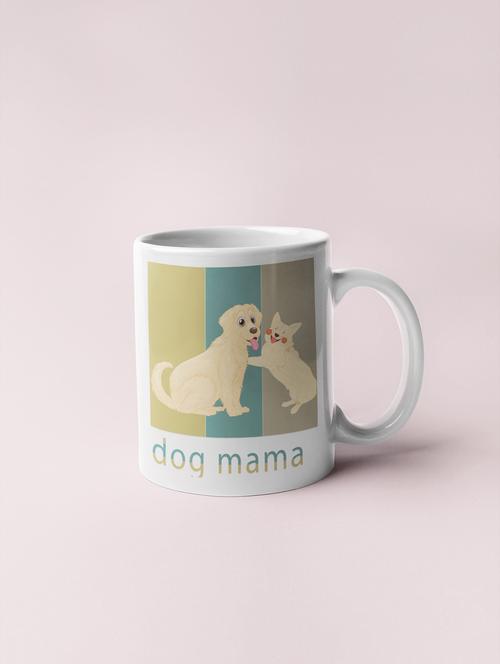 dog mama -printed coffee mugs for pet lovers - 19890720 - Very Small Image - 1