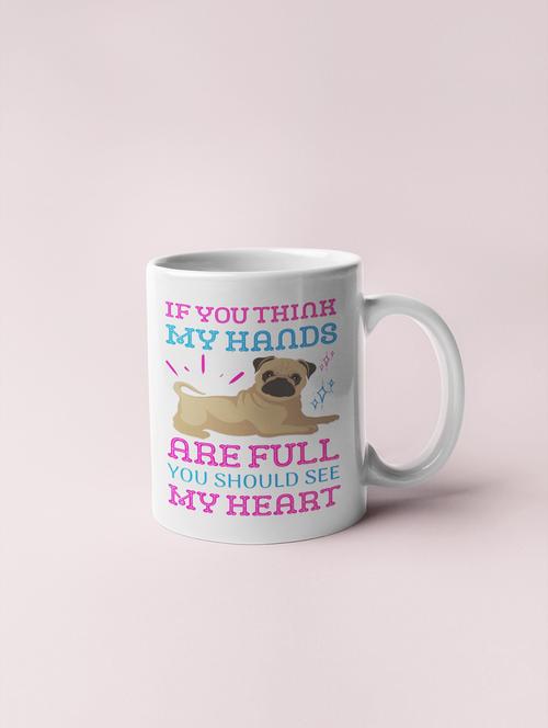 if you think my hands are full you should see my heart-printed coffee mugs for pet lovers - 19890739 - Very Small Image - 1