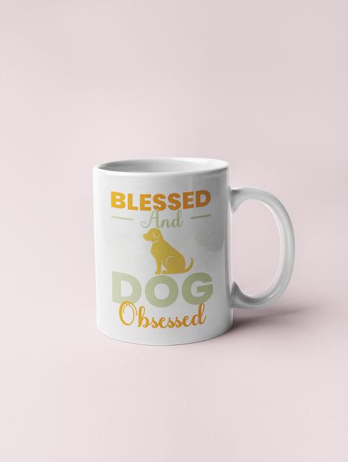 blessed and dog obsessed -printed coffee mugs for pet lovers - 19890783 - Very Small Image - 1
