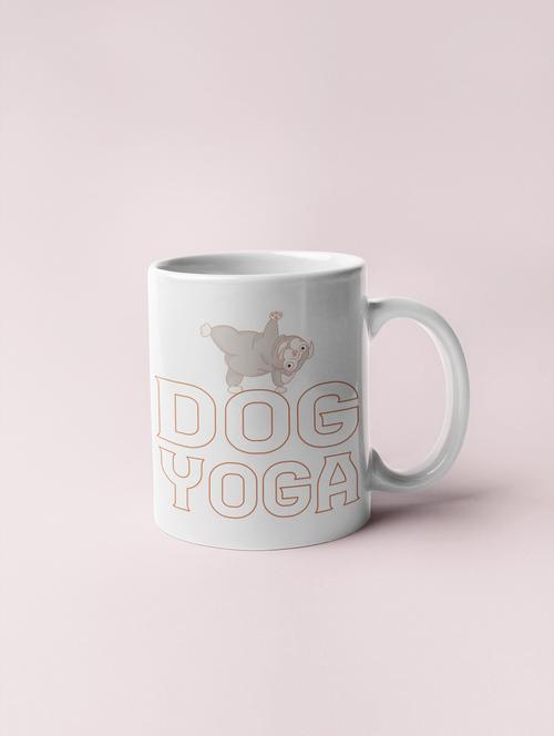 dog yoga -printed coffee mugs for pet lovers - 19890808 - Very Small Image - 1
