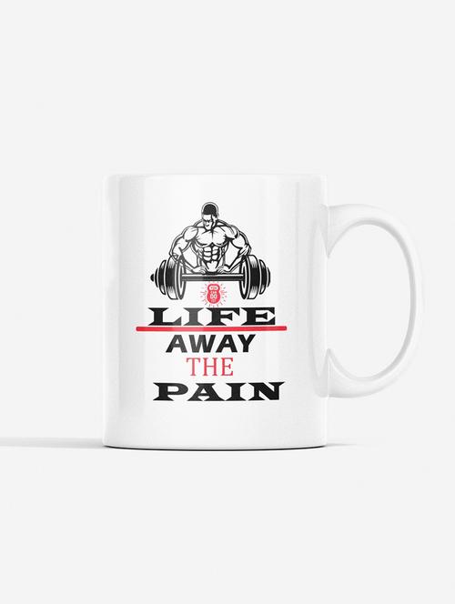 life away the pain - printed coffee mugs for gym lovers - 19890886 - Very Small Image - 1