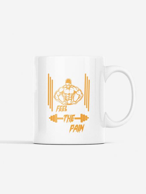 feel the pain, straight lines - printed coffee mugs for gym lovers - 19890888 - Very Small Image - 1