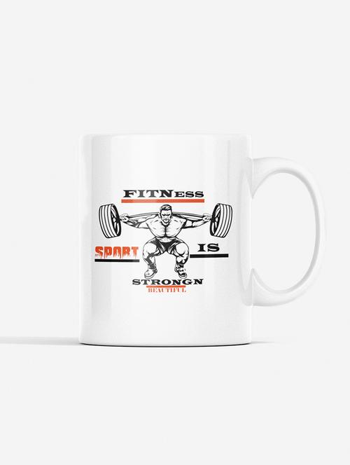 fitness, sport is strong and beautiful - printed coffee mugs for gym lovers - 19890891 - Very Small Image - 1