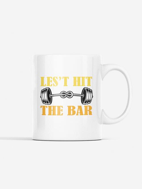 let's hit the bar - printed coffee mugs for gym lovers - 19890942 - Very Small Image - 1