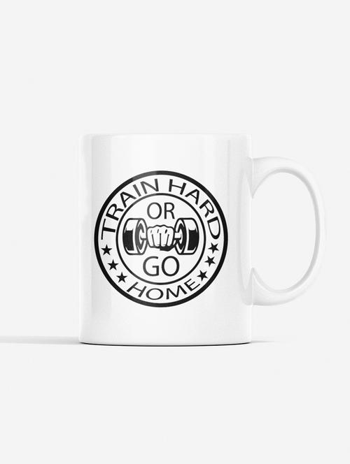train hard or go home - printed coffee mugs for gym lovers - 19890958 - Very Small Image - 1