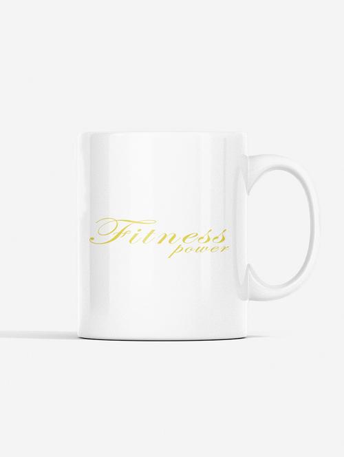 fitness power, cursive handwriting - printed coffee mugs for gym lovers - 19890962 - Very Small Image - 1