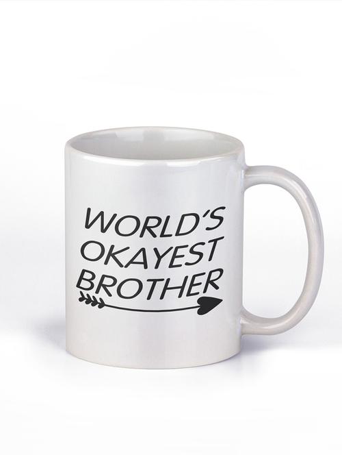 world's okayest brother - printed coffee mugs for family - 19891078 - Very Small Image - 1