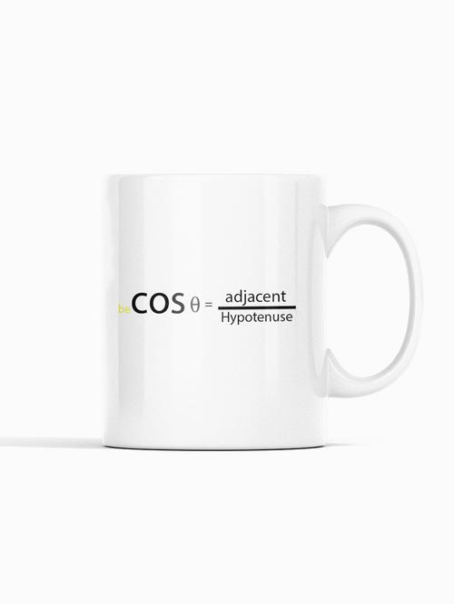 cos ?= adjacent/hypotenuse -printed coffee mugs for mathematics lover - 19891091 - Very Small Image - 1