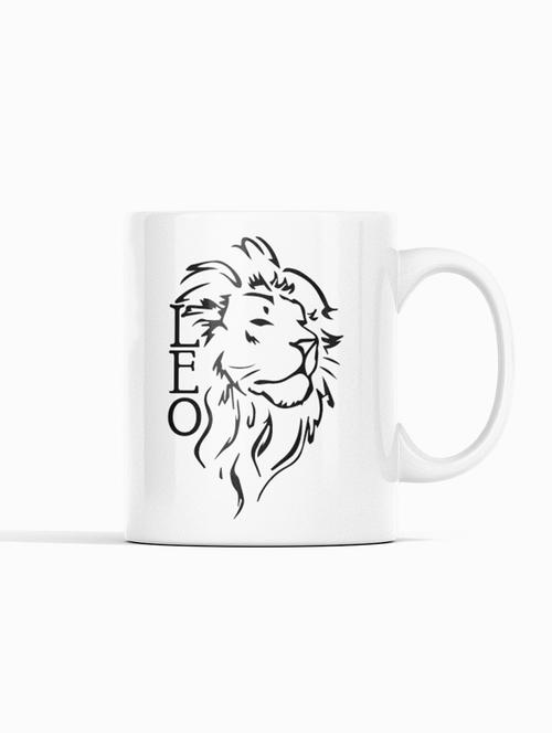 lion, black liner - zodiac sign printed coffee mugs - 19891184 - Very Small Image - 1
