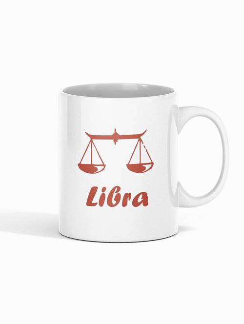 libra (bg brown) - zodiac sign printed coffee mugs - 19891218 - Very Small Image - 1
