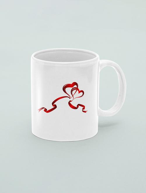 heart ribbon - printed coffee mugs for valentine's day - 19891278 - Very Small Image - 1