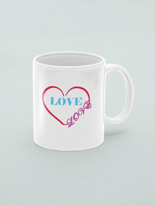love( text in sky blue ) - printed coffee mugs for valentine's day - 19891281 - Very Small Image - 1