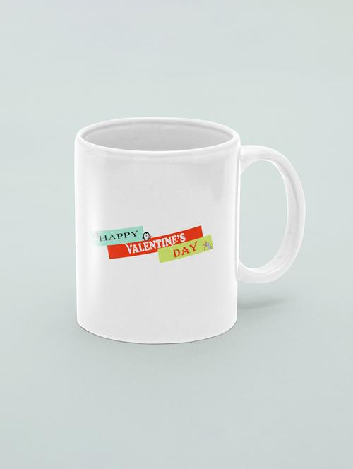 happy valentine's day colourfull text - printed coffee mugs for valentine's day - 19891294 - Very Small Image - 1