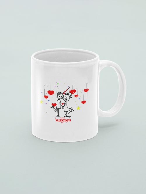 couple holding hands romantic with hanging hearts - printed coffee mugs for valentine's day - 19891297 - Very Small Image - 1