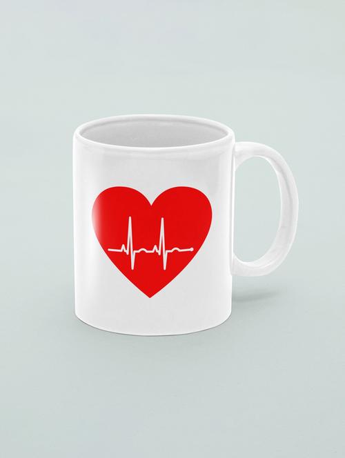heartbeat - printed coffee mugs for valentine's day - 19891305 - Very Small Image - 1