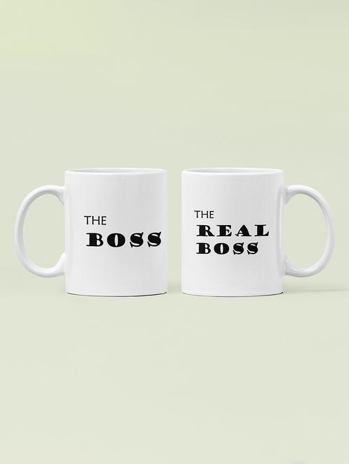 the boss, the new boss - printed coffee mugs for valentine's day( pack of 2 ) - 19891319 - Very Small Image - 1