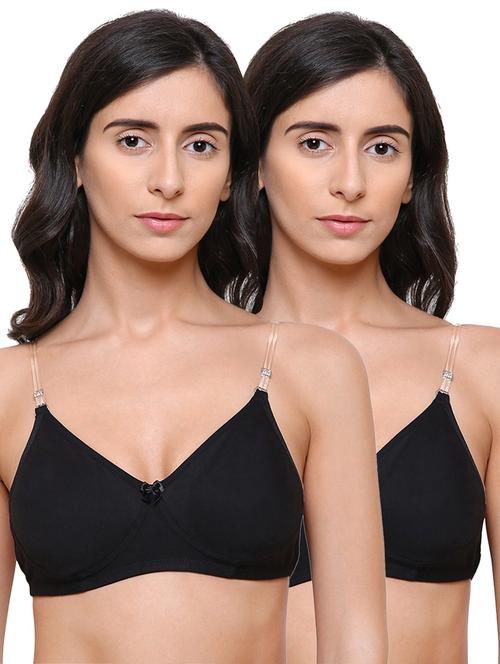 pack of 2 solid backless bra - 19892029 - Very Small Image - 1