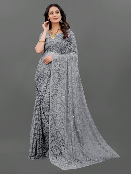 self design saree with blouse - 19895768 - Very Small Image - 1