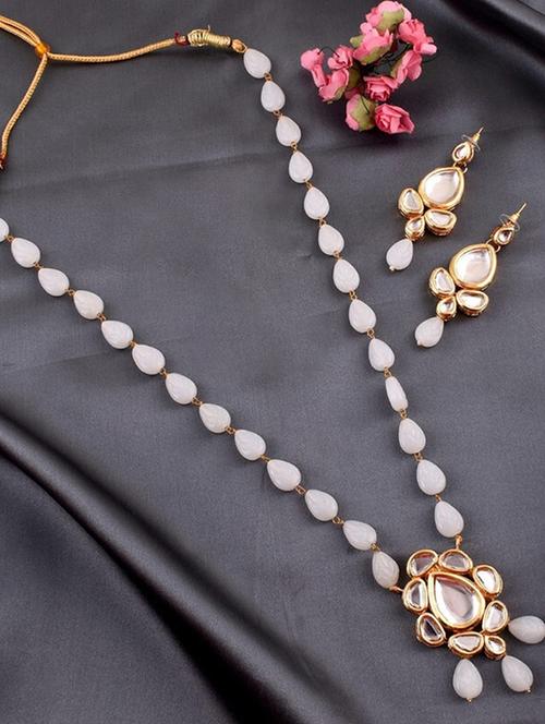 tjc beads studded brass jewellery set - 19897245 - Very Small Image - 1
