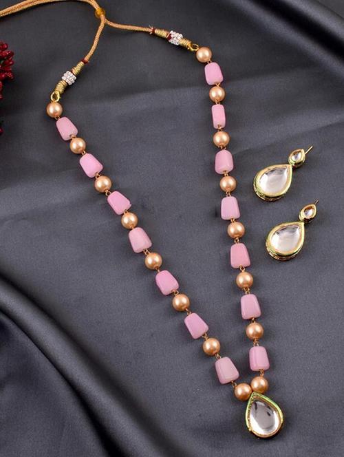 tjc beads studded brass jewellery set - 19897258 - Very Small Image - 1