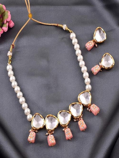 tjc beads studded brass jewellery set - 19897292 - Very Small Image - 1