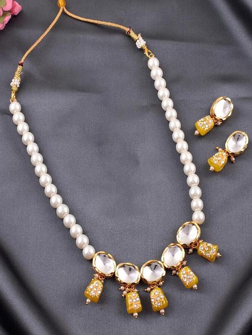 tjc beads studded brass jewellery set - 19897301 - Very Small Image - 1