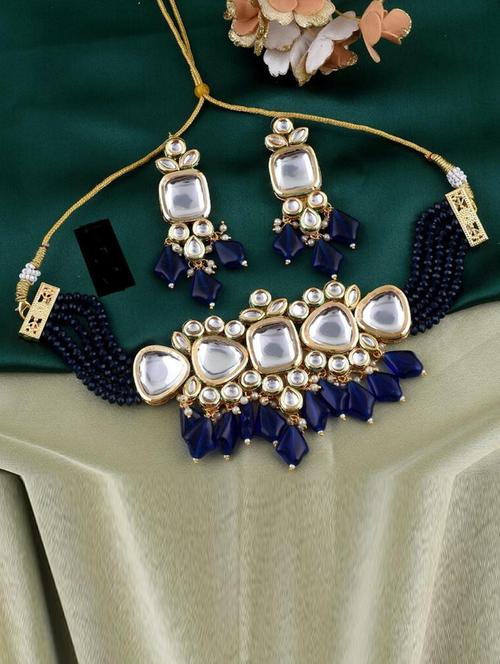 tjc beads studded brass jewellery set - 19897494 - Very Small Image - 1