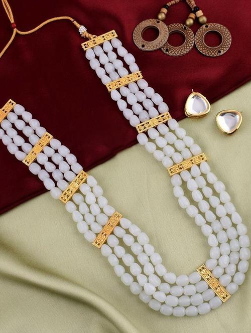 tjc beads studded brass jewellery set - 19897597 - Very Small Image - 1