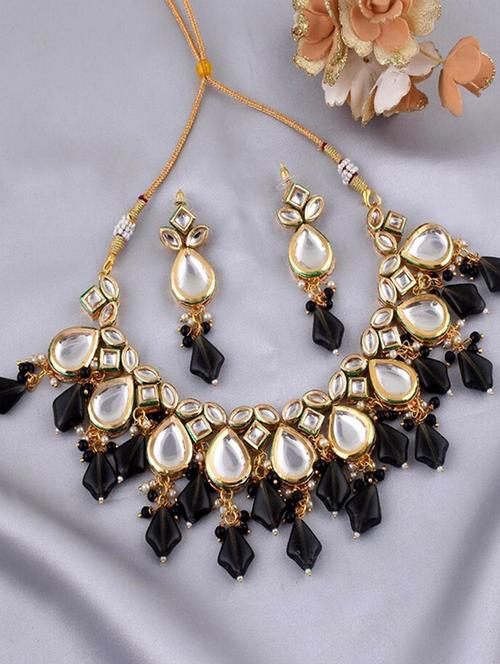 tjc beads studded brass jewellery set - 19897661 - Very Small Image - 1