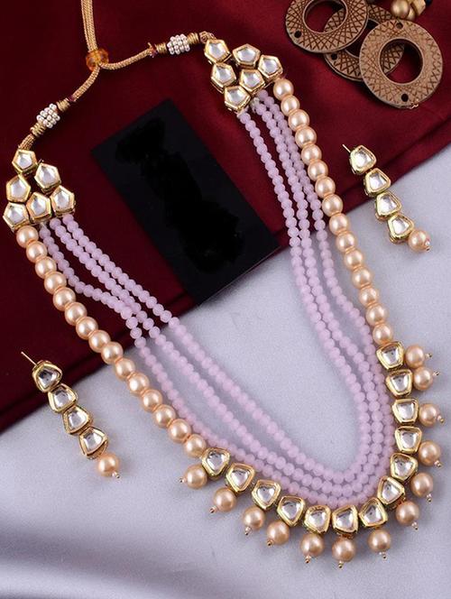 tjc beads studded brass jewellery set - 19897907 - Very Small Image - 1