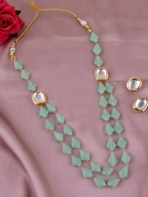 tjc beads studded brass jewellery set - 19897954 - Very Small Image - 1