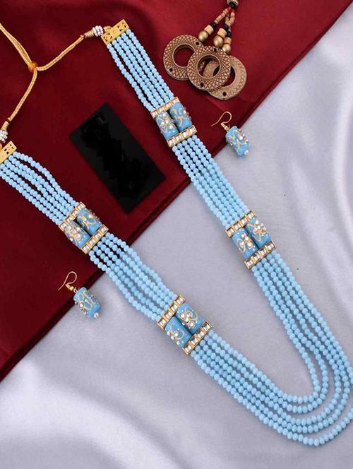 tjc beads studded brass jewellery set - 19898048 - Very Small Image - 1