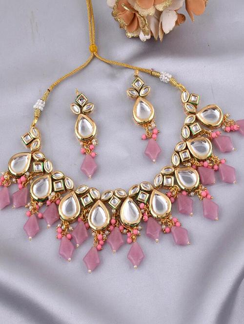tjc beads studded brass jewellery set - 19898502 - Very Small Image - 1