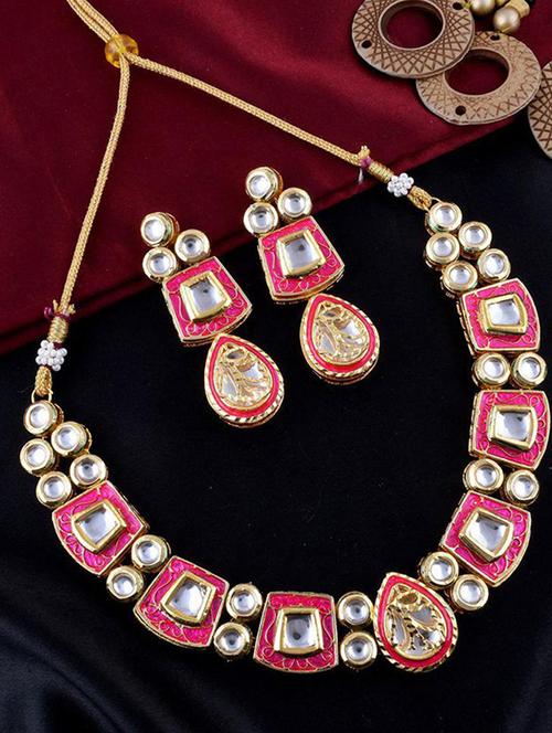 tjc beads studded brass jewellery set - 19898534 - Very Small Image - 1
