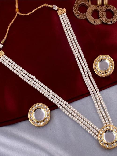 tjc beads studded brass jewellery set - 19898692 - Very Small Image - 1