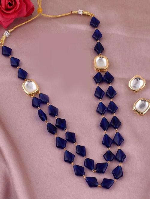 tjc beads studded brass jewellery set - 19898705 - Very Small Image - 1