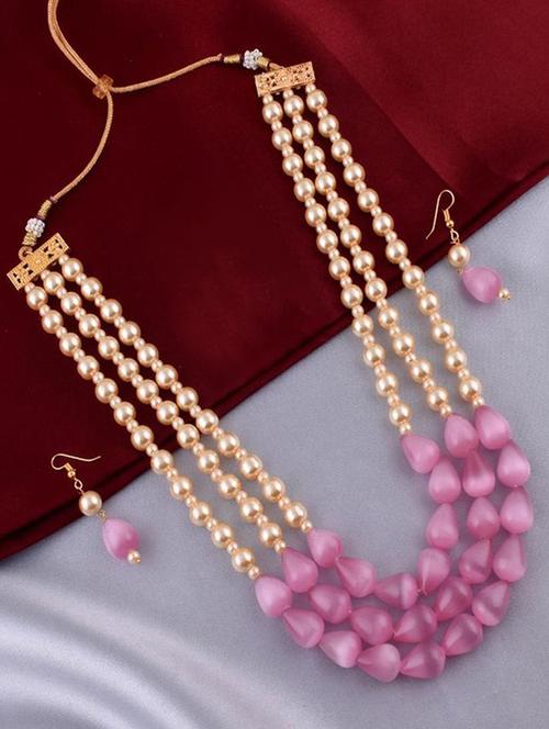 tjc beads studded brass jewellery set - 19898802 - Very Small Image - 1