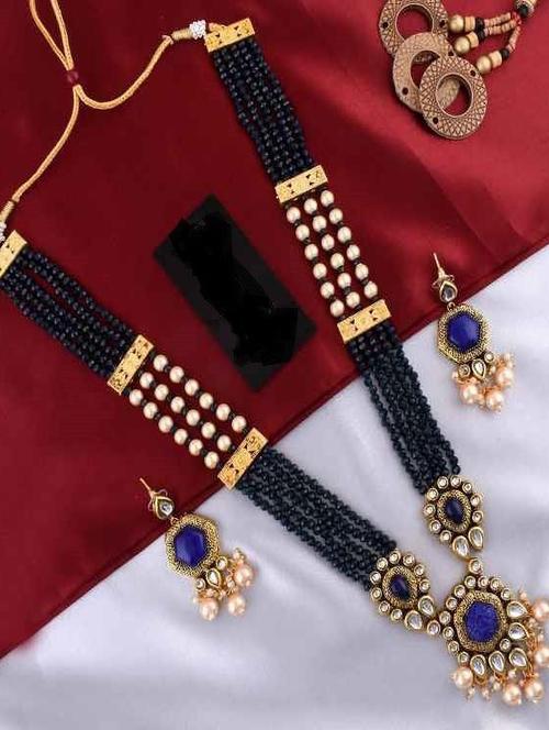 tjc beads studded brass jewellery set - 19898859 - Very Small Image - 1
