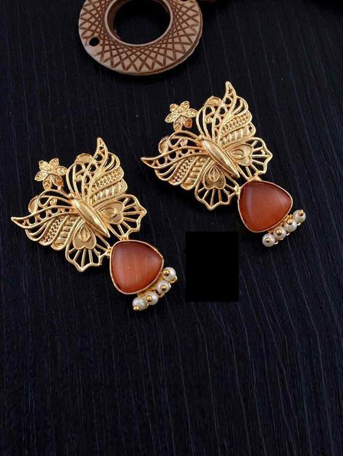 tjc stones & pearls detailed drops earrings - 19899076 - Very Small Image - 1