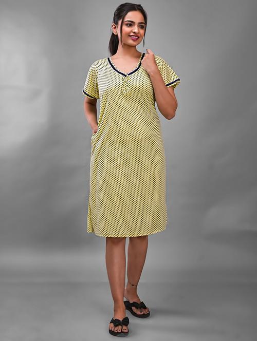 v-neck printed sleepshirts - 19899578 - Very Small Image - 1