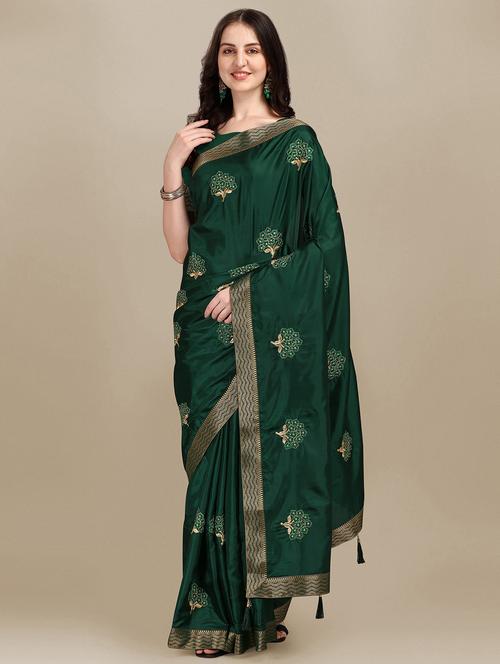 embroidered saree with blouse - 19900505 - Very Small Image - 1