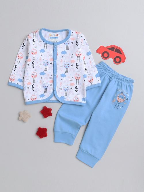 printed cotton full length set - 19900929 - Very Small Image - 1