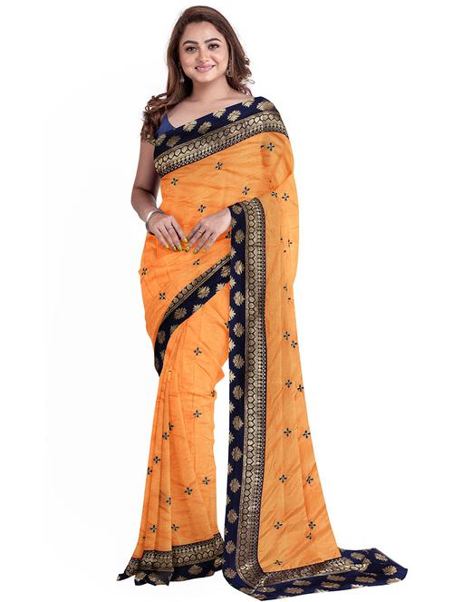 self design saree with blouse - 19902408 - Very Small Image - 1