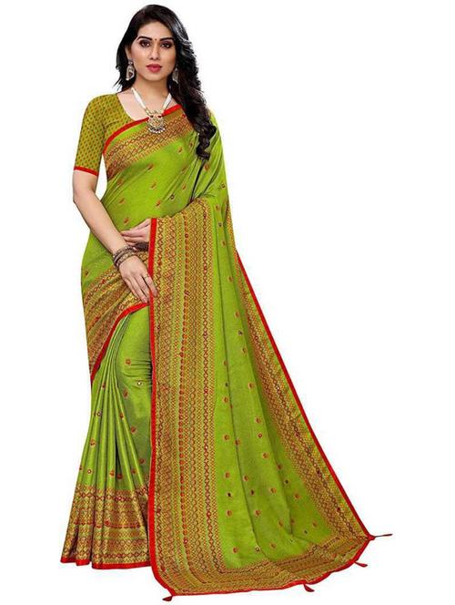 self design saree with blouse - 19902536 - Very Small Image - 1