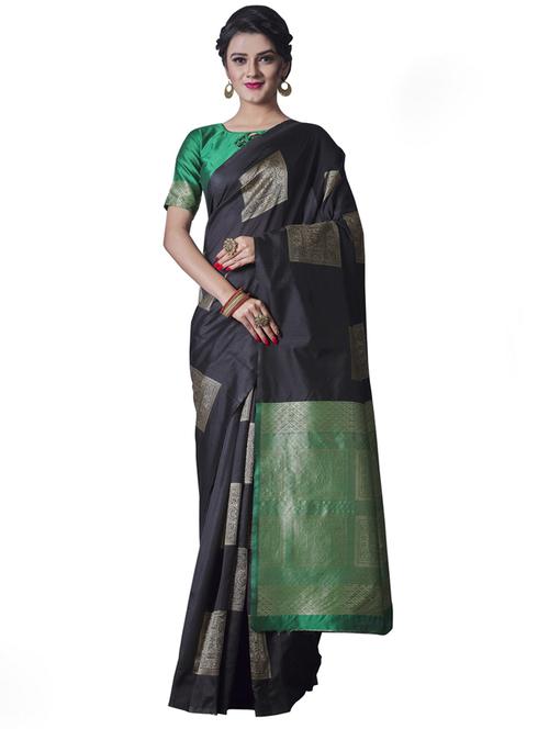 self design kanjivaram saree with blouse - 19903080 - Very Small Image - 1
