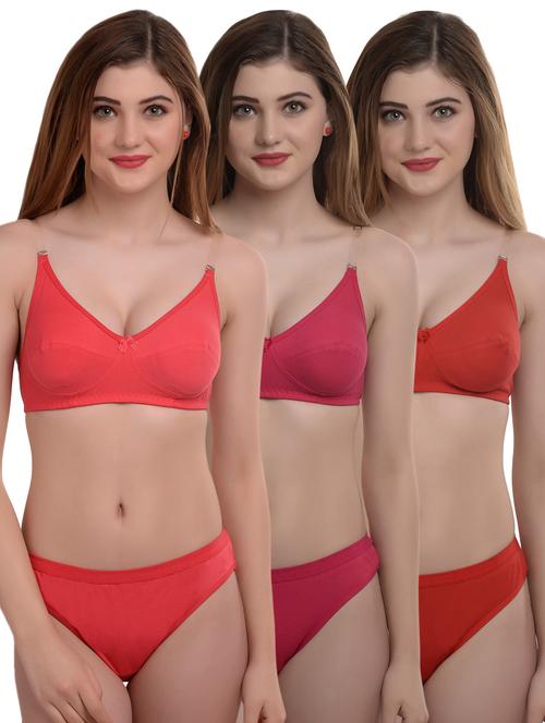 pack of 3 bras and panty set - 19903609 - Very Small Image - 1