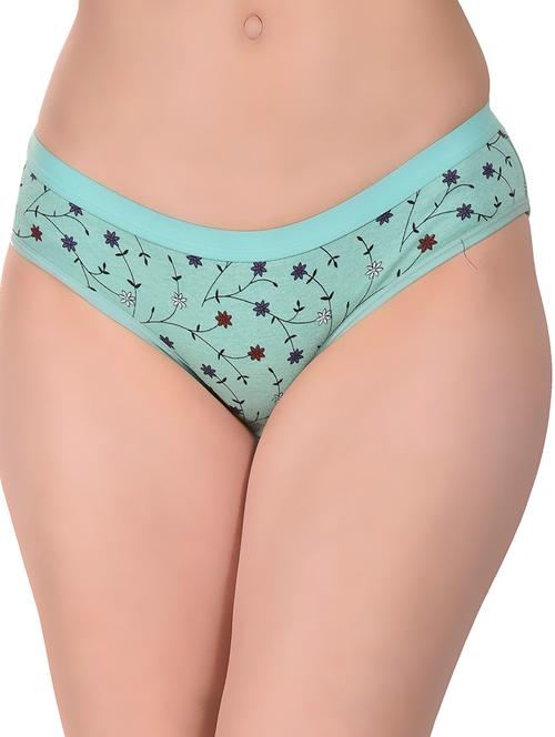 green floral print hipster panty - 19903679 - Very Small Image - 1
