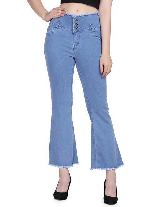light blue solid mid rise denim jean - 19903883 - Very Small Image - 1