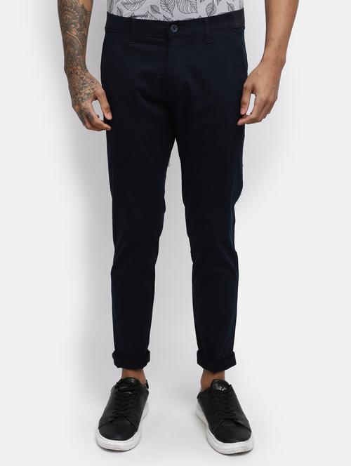 men solid mid rise chinos casual trouser - 19905254 - Very Small Image - 1