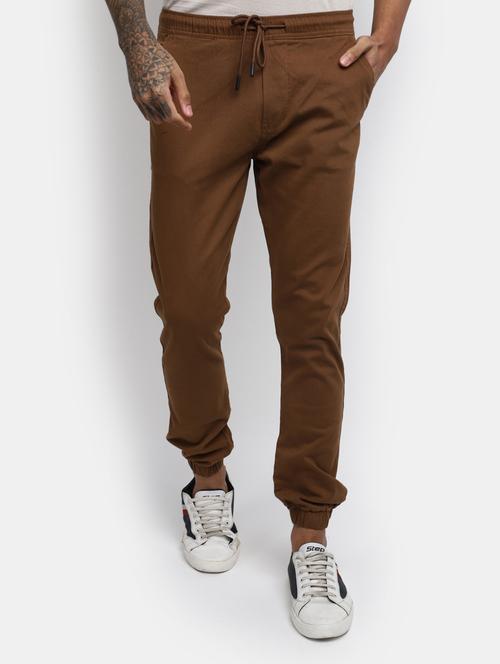 men solid mid rise chinos casual trouser - 19905265 - Very Small Image - 1